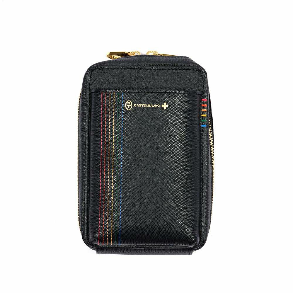 カステルバジャックスマホショルダーMサイズスマホポーチバッグショルダーバッグシェストCASTELBAJAC本革メンズレディース財布ショルダースマホショルダーバッグブランド大きめ27102
