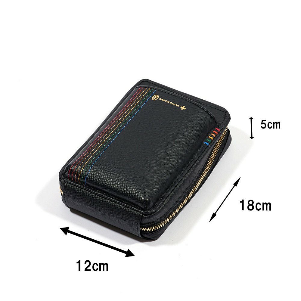 カステルバジャックスマホショルダーMサイズスマホポーチバッグショルダーバッグシェストCASTELBAJAC本革メンズレディース財布ショルダースマホショルダーバッグブランド大きめ27102
