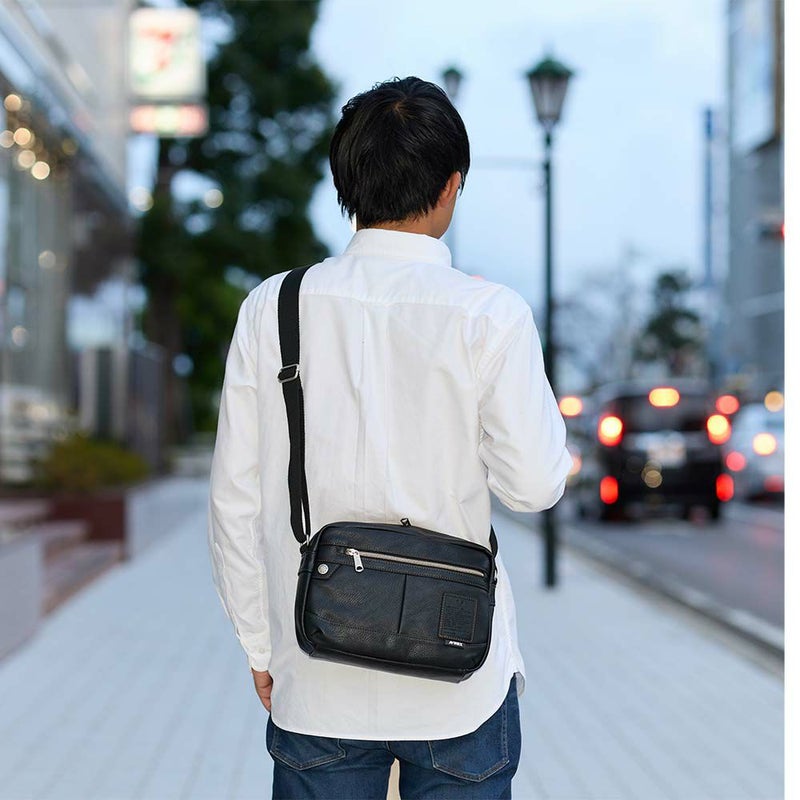 アビレックスショルダーバッグAVIREXバッグ合皮横型ショルダーバッグアヴィレックスメンズショルダーバックスクエアブランド人気かっこいい30代40代50代60代AX5002