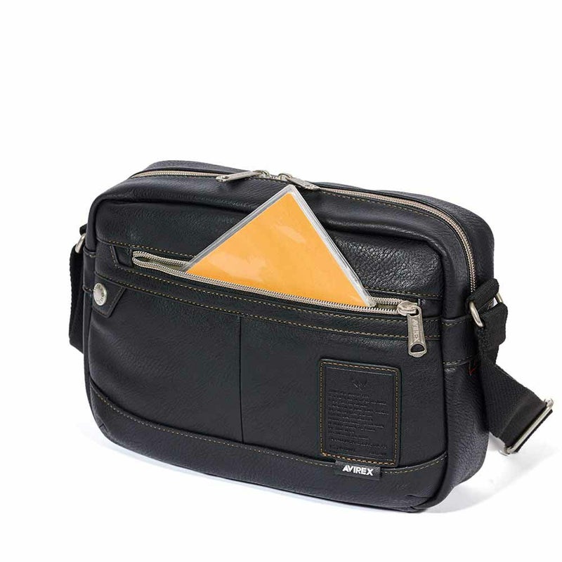 アビレックスショルダーバッグAVIREXバッグ合皮横型ショルダーバッグアヴィレックスメンズショルダーバックスクエアブランド人気かっこいい30代40代50代60代AX5002