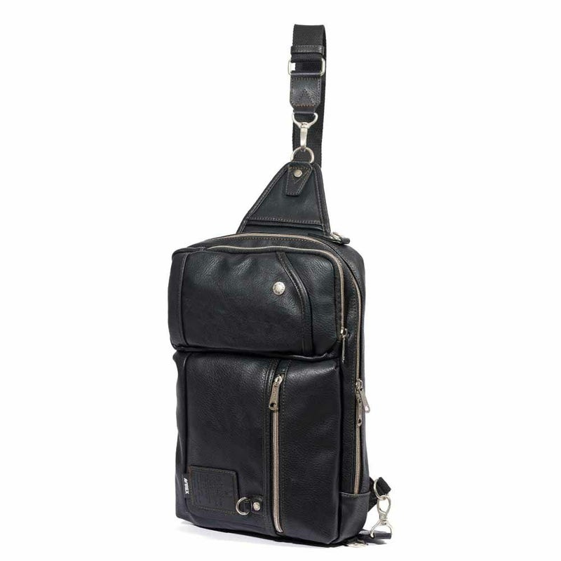 アビレックスショルダーバッグボディバッグ2WAYAVIREXバッグ合皮大きめ大容量アヴィレックスメンズショルダーバックブランド人気かっこいい30代40代50代60代AX5004