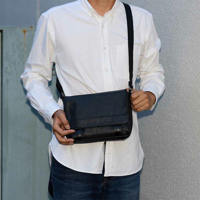 DOUBLESショルダーバッグダブルス本革レザー小さめメンズショルダーバック斜め掛けバッグミニショルダーバッグミニショルダー革男性ブランド肩掛けカバン40代50代60代VWE-1919