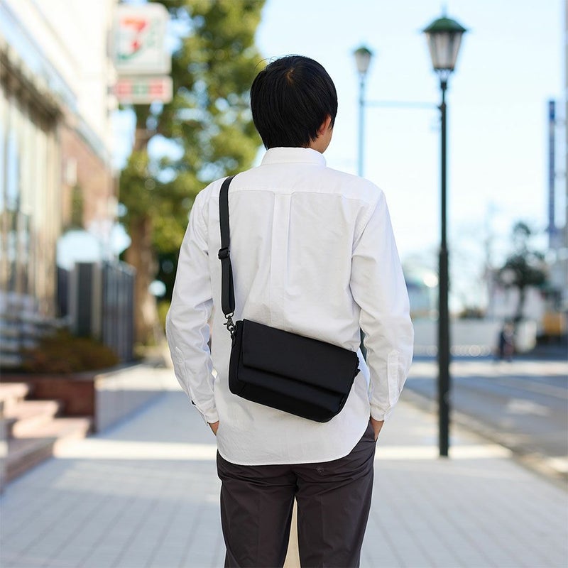 UncoeurショルダーバッグアンクールショルダーバックTOROIITORO2メンズレディースバッグおしゃれシンプルブランドおすすめ人気ブラック無地撥水TORO2K902003N