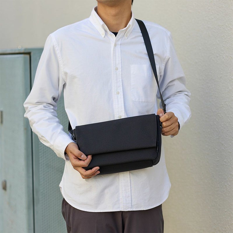 UncoeurショルダーバッグアンクールショルダーバックTOROIITORO2メンズレディースバッグおしゃれシンプルブランドおすすめ人気ブラック無地撥水TORO2K902003N