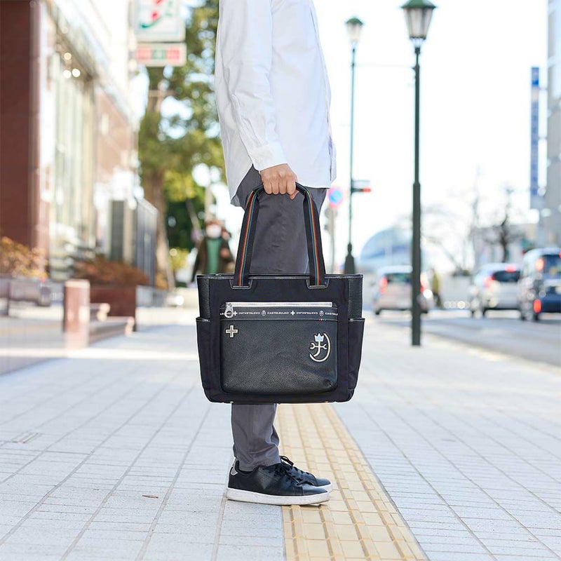 カステルバジャックトートバッグバッグCASTELBAJACコネクトメンズレディースA4トートトートバック肩掛けカバンブランドかっこいいおしゃれ人気大きめファスナー付き大容量おすすめ83711