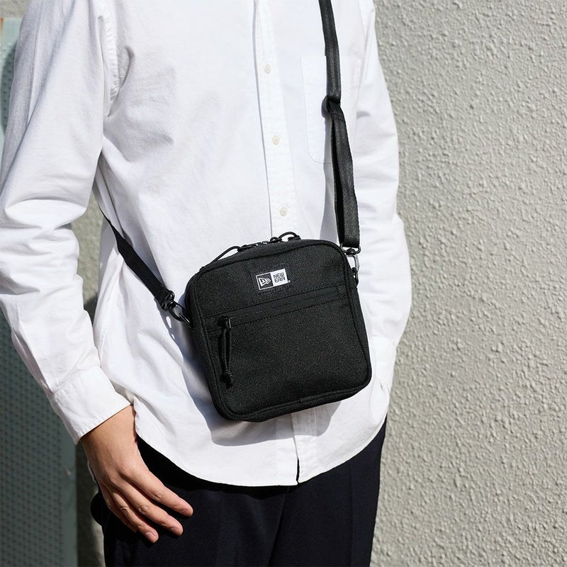 ニューエラショルダーバッグNEWERAメンズレディーススクエアショルダーポーチ1.5Lボックスロゴブラックショルダーバック人気ブランド軽量おしゃれNEWERA