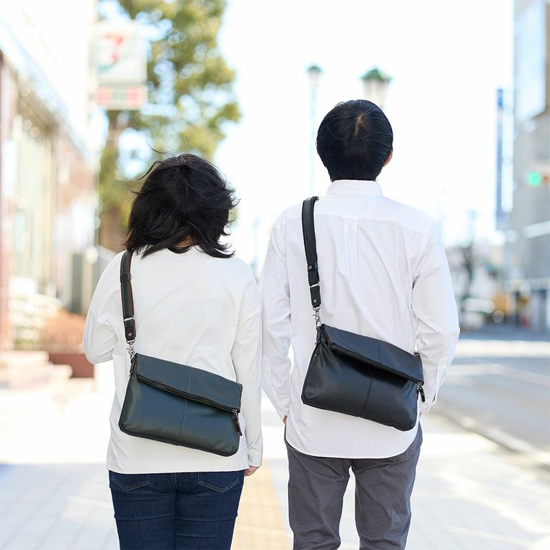 DOUBLESダブルスショルダーバッグバッグメンズレディース本革革レザー斜めがけ斜め掛け2WAYクラッチバッグ大容量30代40代50代VLR-1656