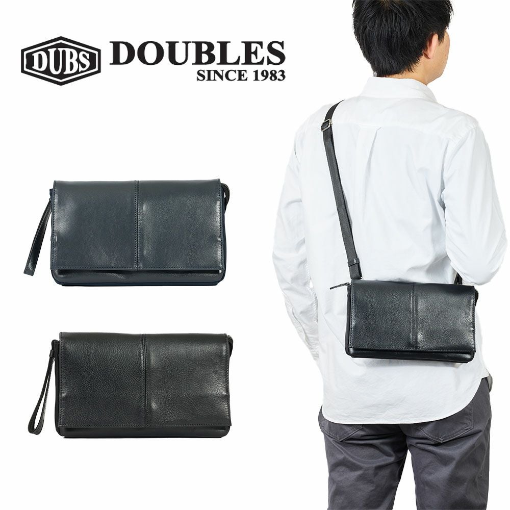 DOUBLESダブルスショルダーバッグクラッチバッグ2WAYSサイズバッグメンズレディース本革革レザー斜めがけ斜め掛けクラッチバックブランド小さめおすすめ人気30代40代50代結婚式JDI-7145