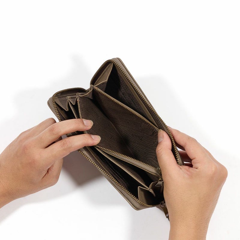 ダコタDakota長財布ラウンドファスナーメンズアライヴ財布本革大容量レザー小銭入れありファスナー付きブランドDakotaBLACKLABELダコタブラックレーベル620023