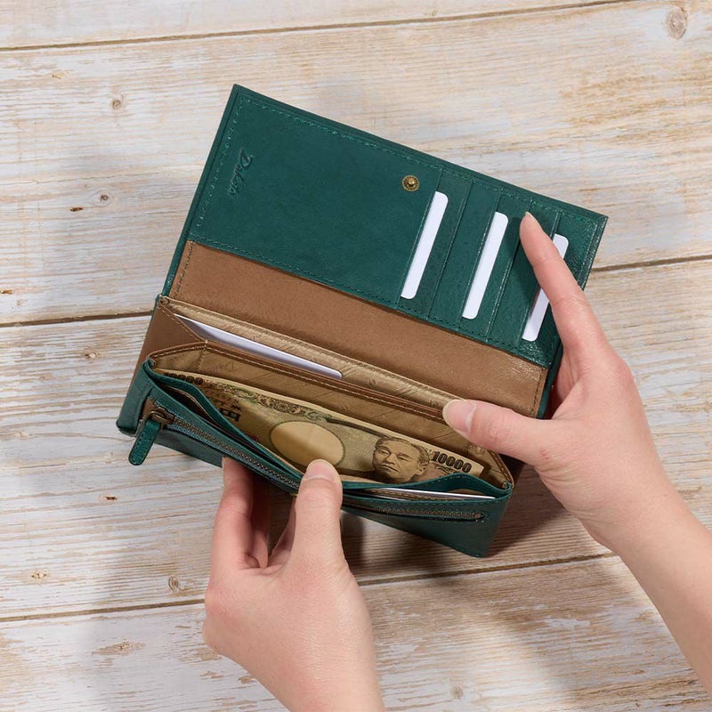 ダコタDakota長財布レディースピアッタかぶせ型財布薄いレディース財布レディース長財布本革革レザー大容量ブランドおしゃれ薄いカード入れ多いカードポケット多数31532