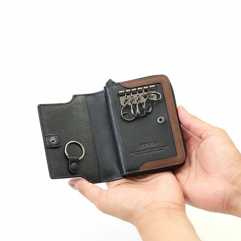 ZONALeキーケースゾナール本革革レザーメンズレディースストラトスマートキー小銭入れ付き5連6連ファスナー人気ブランドキーケース大容量人気ギフトプレゼント日本製31351