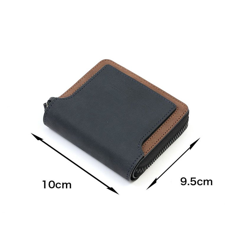 ZONALe財布ゾナール二つ折りラウンドファスナーメンズレディース二つ折り財布ストラト本革革牛革レザー2つ折り2つ折り財布ファスナーミドルウォレット人気ブランドコンパクト日本製31352