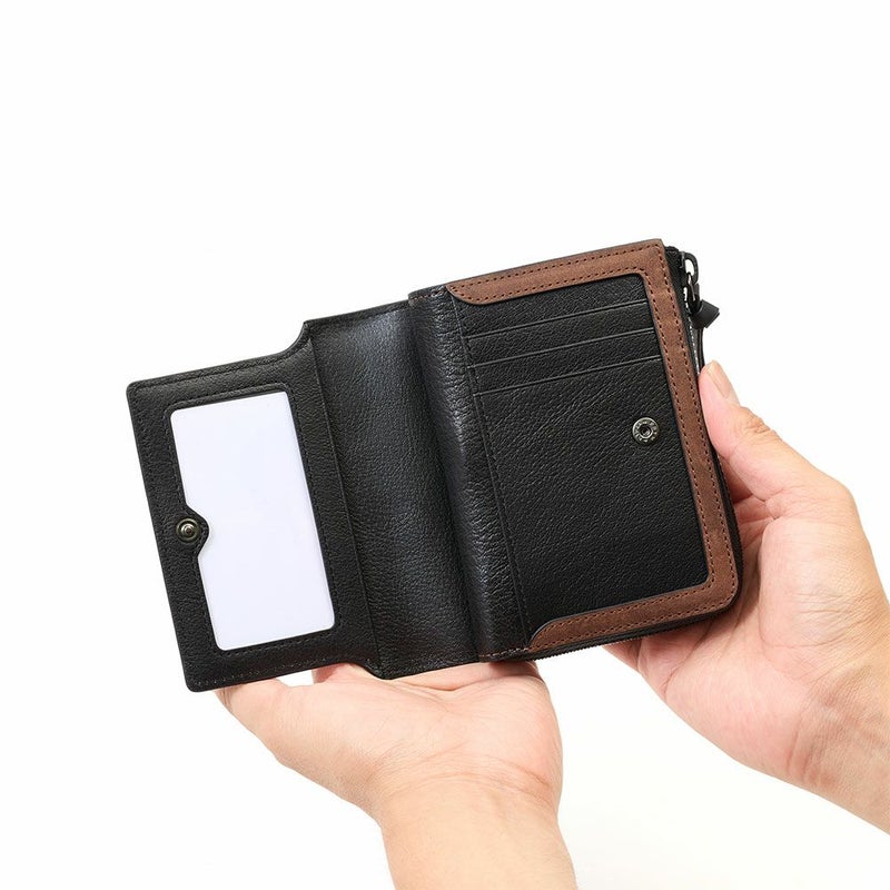 ZONALe財布二つ折り財布ゾナール二つ折り2つ折り本革革レザーメンズストラト折りたたみ小銭入れ付きファスナーブランドおしゃれ縦型タテ型人気大容量ギフトプレゼント男性日本製31354