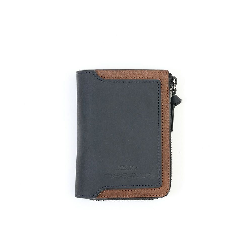 ZONALe財布二つ折り財布ゾナール二つ折り2つ折り本革革レザーメンズストラト折りたたみ小銭入れ付きファスナーブランドおしゃれ縦型タテ型人気大容量ギフトプレゼント男性日本製31354