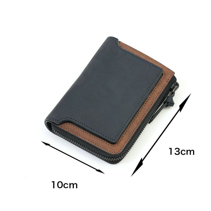 ZONALe財布二つ折り財布ゾナール二つ折り2つ折り本革革レザーメンズストラト折りたたみ小銭入れ付きファスナーブランドおしゃれ縦型タテ型人気大容量ギフトプレゼント男性日本製31354