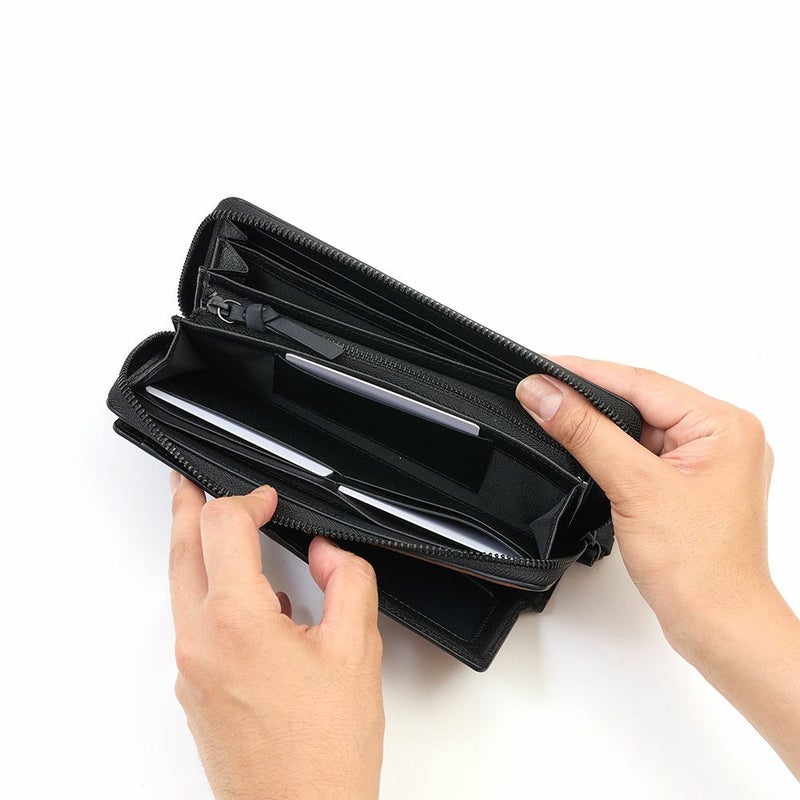 ZONALe長財布ゾナールラウンドファスナー財布本革革レザーメンズレディースストラトファスナー付きロングウォレットメンズ財布小銭入れ付きブランド人気大容量彼氏おしゃれ日本製31355