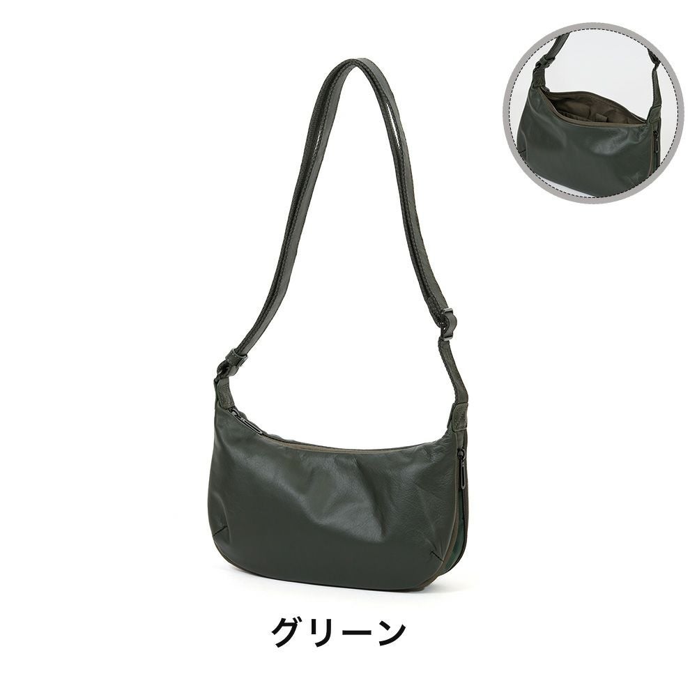 DOUBLESダブルスショルダーバッグバッグメンズレディース三日月型小さめ本革革レザー斜めがけ斜め掛け30代40代50代JPJ-1300