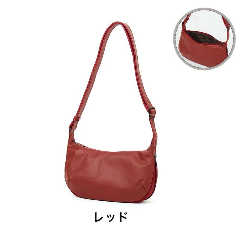 DOUBLESダブルスショルダーバッグバッグメンズレディース三日月型小さめ本革革レザー斜めがけ斜め掛け30代40代50代JPJ-1300