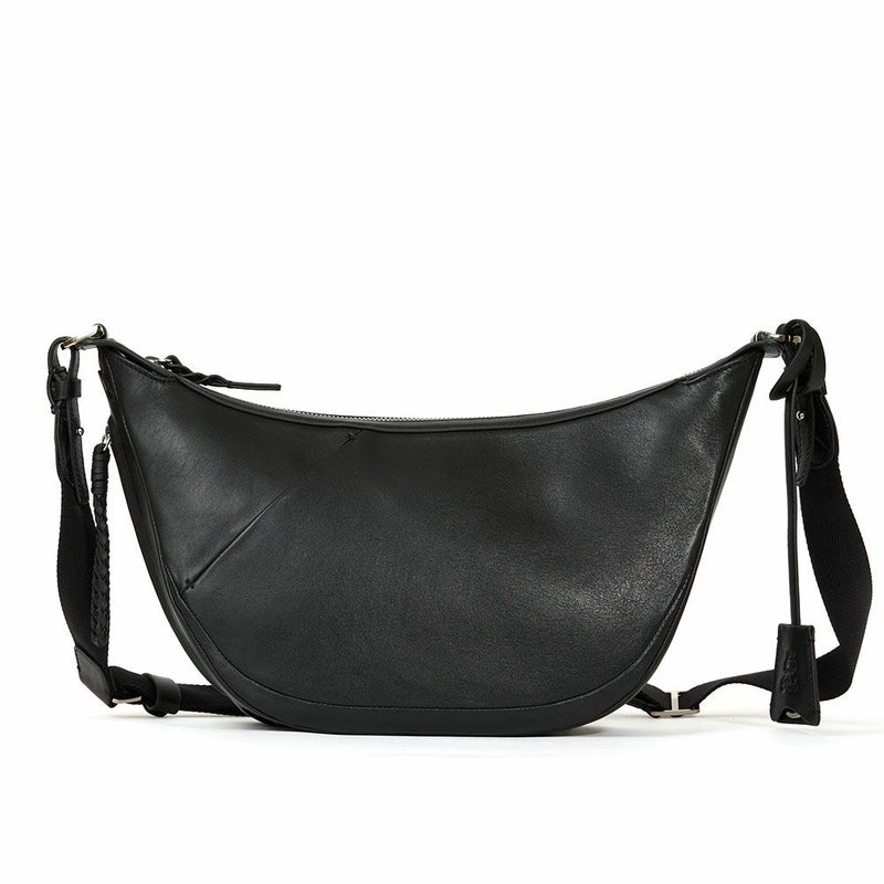 P.I.Dショルダーバッグ本革メンズピーアイディー撥水三日月型舟形通勤ショルダーショルダーバッグビジネスレザー革ブランドカジュアルPIDピー・アイ・ディーPAZ108