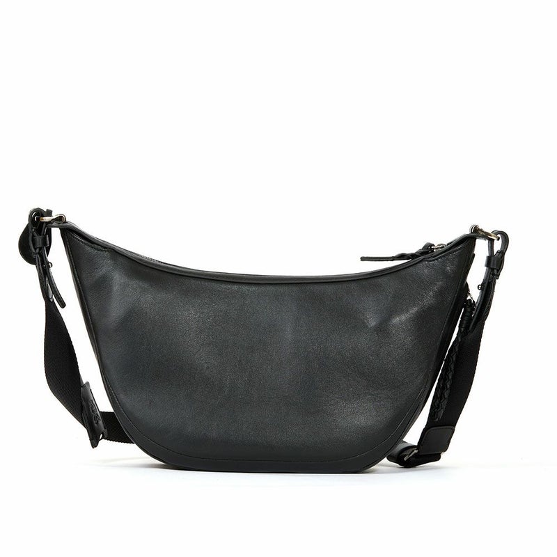 P.I.Dショルダーバッグ本革メンズピーアイディー撥水三日月型舟形通勤ショルダーショルダーバッグビジネスレザー革ブランドカジュアルPIDピー・アイ・ディーPAZ108