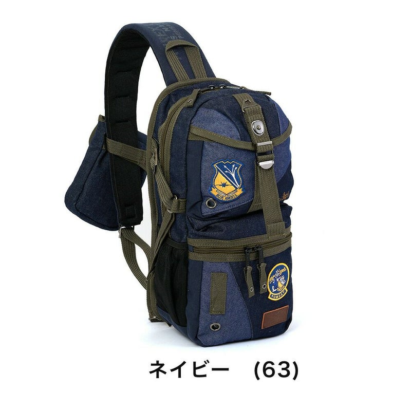 AVIREXアビレックスボディバッグトップガン2TOPGUNII限定モデルメンズレディースアヴィレックスボディバックワンショルダーバッグ大容量大きめかっこいいブランドミリタリーバッグAVX305K