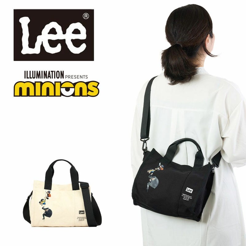 Leeリーショルダーバッグミニオンminionコラボバッグブランドミニトートバッグ2WAYグルー怪盗グルー人気ブランドかっこいいシンプル大人おしゃれキャラクターミニオンズminions320-30042