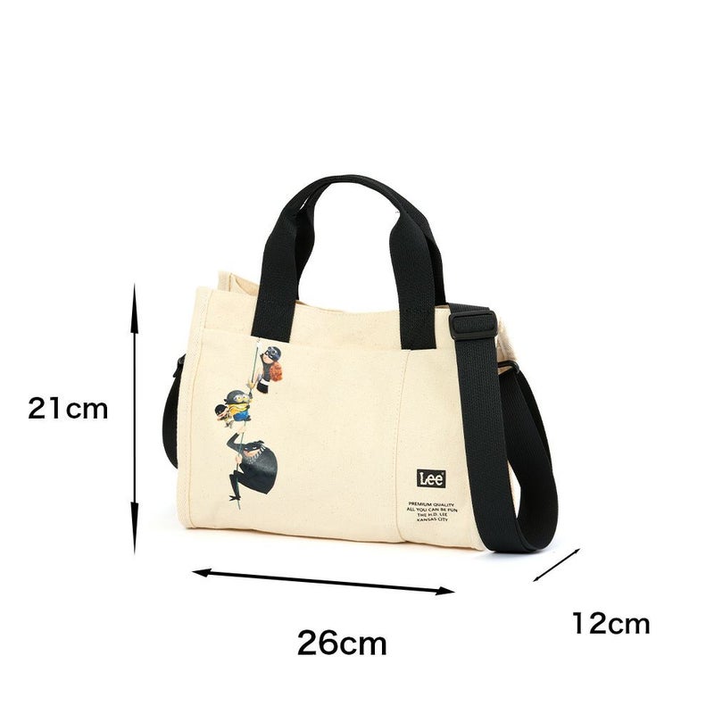Leeリーショルダーバッグミニオンminionコラボバッグブランドミニトートバッグ2WAYグルー怪盗グルー人気ブランドかっこいいシンプル大人おしゃれキャラクターミニオンズminions320-30042