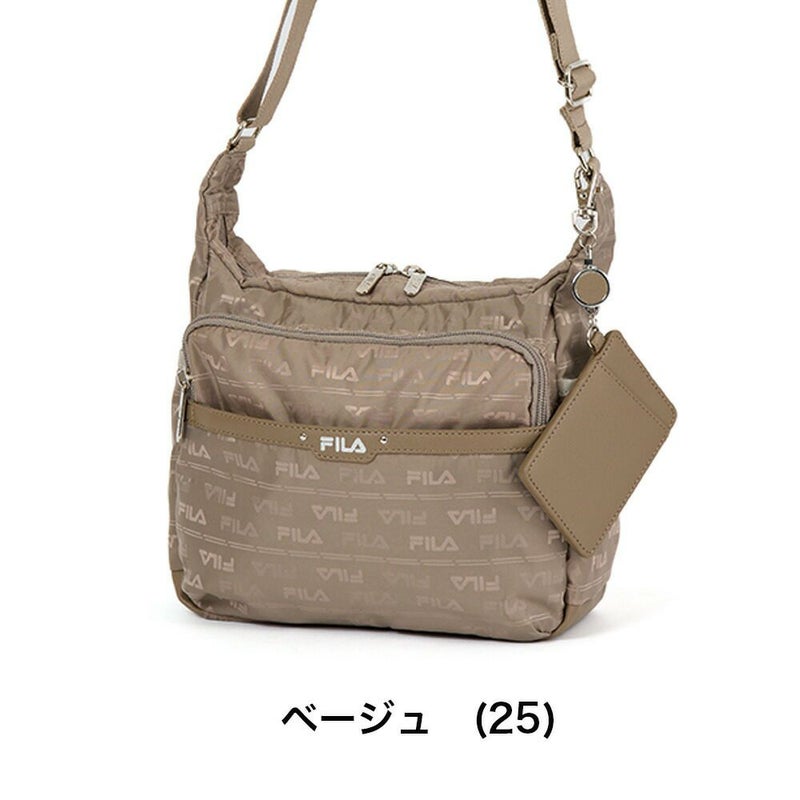 フィラショルダーバッグFILAレディースファスナー付き横型バッグ軽量多収納人気斜めがけブランド小さめマザーズバッグおしゃれかわいい大人30代40代50代7693