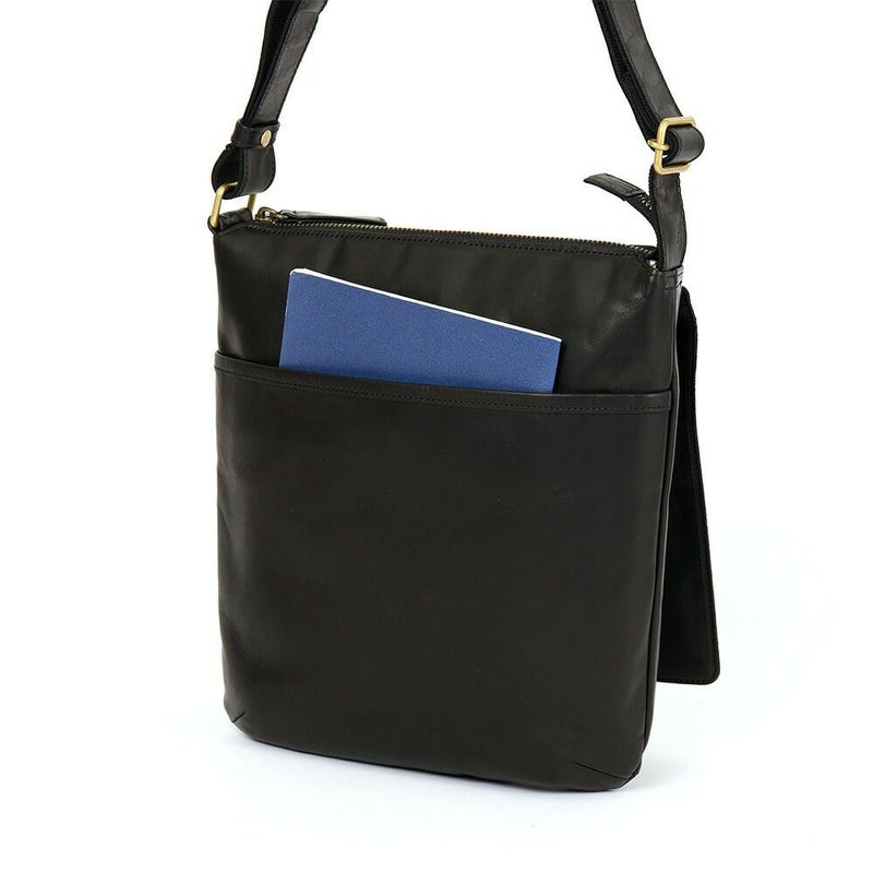 ダコタショルダーバッグメンズ縦型Dakota本革革レザー馬革バッグショルダーバック斜めがけ斜め掛けブランドおしゃれ大人縦長大きめ薄いダコタブラックレーベル軽い軽量1623804