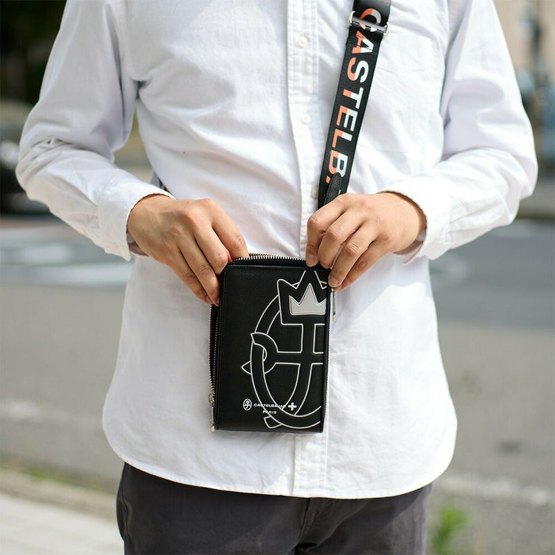 カステルバジャックミニショルダーバッグバッグCASTELBAJACウプラ本革レザースマホショルダーバッグスマホポーチ財布メンズレディースミニショルダーバッグブランド大人男性人気54121