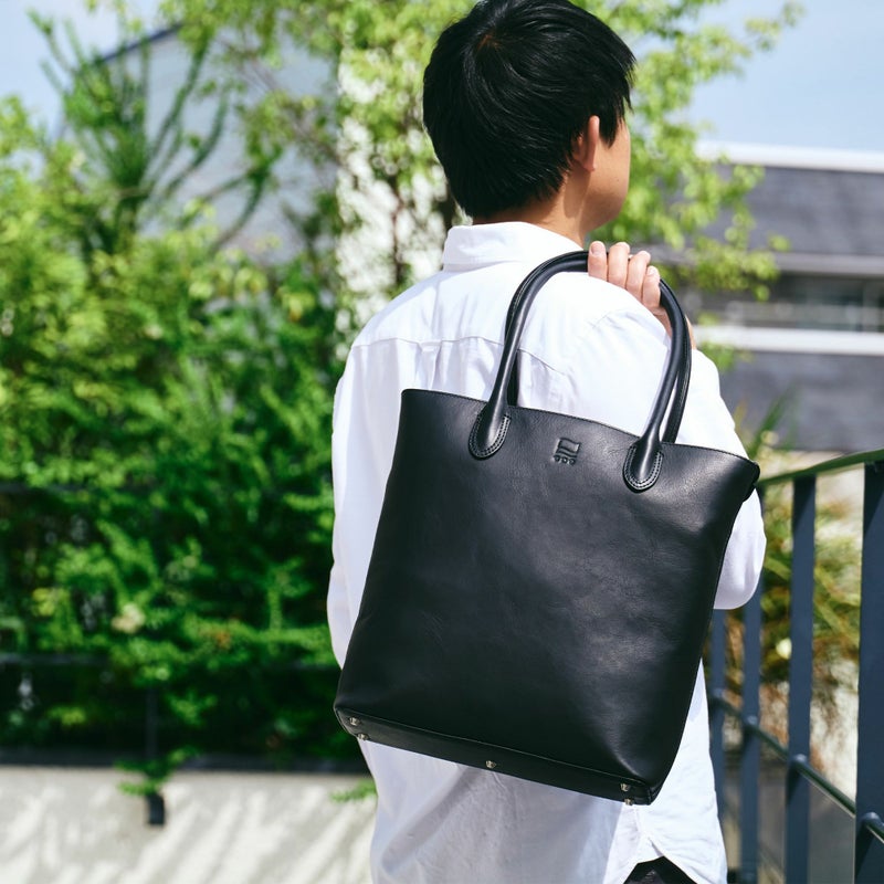 トートバッグメンズ縦型本革A4ファスナー付きマチありトートバックトートビジネスカジュアル小さめ薄い通勤通学軽量軽い縦長マチレザーシンプルおしゃれブランド人気スリムトートエペepeepe011