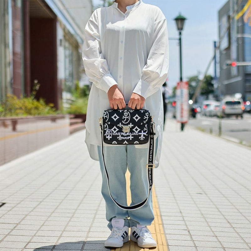 カステルバジャックショルダーバッグ手付き2WAYCASTELBAJACクレアレディースバッグショルダーバック斜めがけ使いやすい女性ブランド大人おしゃれ人気68131
