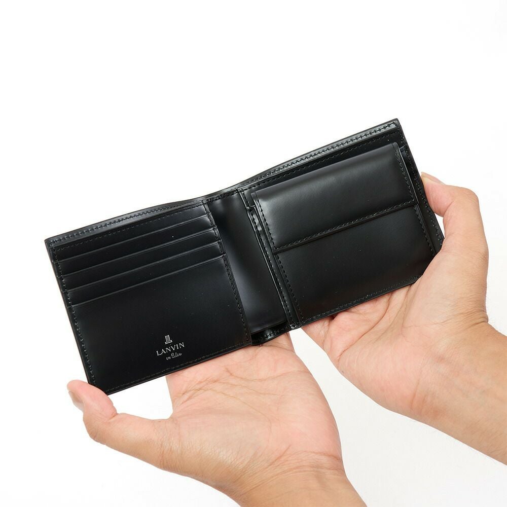 LANVINenBleu二つ折り財布ランバンオンブルーフィズ財布二つ折りメンズレディース2つ折り財布本革革レザー男性折りたたみギフトプレゼント人気ブランド薄い30代40代50代521624