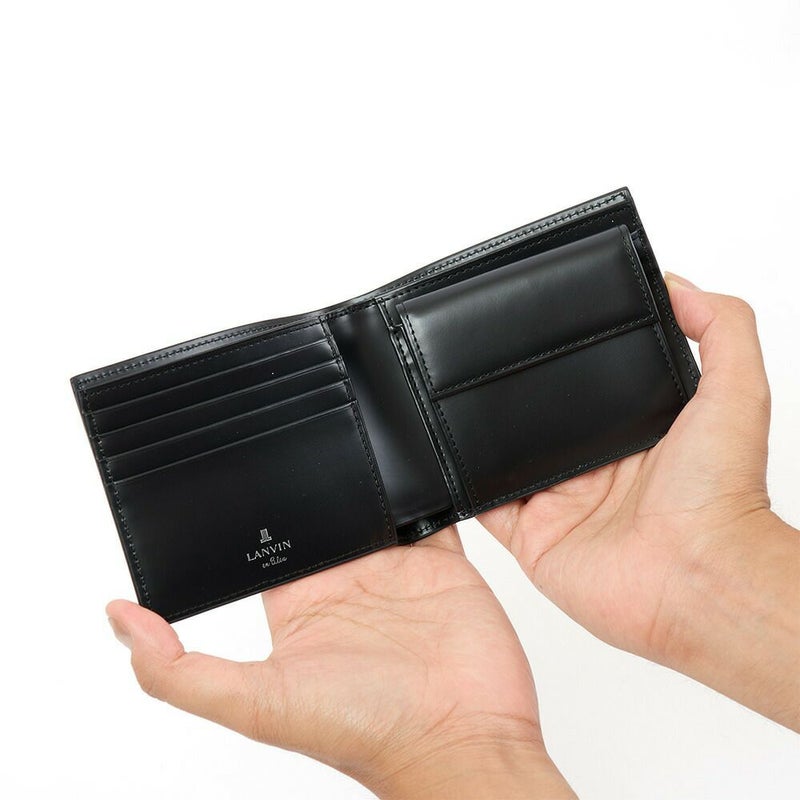 LANVINenBleu二つ折り財布ランバンオンブルーフィズ財布二つ折りメンズレディース2つ折り財布本革革レザー男性折りたたみギフトプレゼント人気ブランド薄い30代40代50代521624