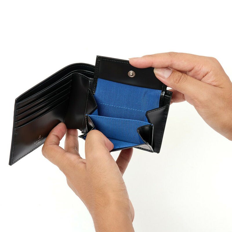 LANVINenBleu二つ折り財布ランバンオンブルーフィズ財布二つ折りメンズレディース2つ折り財布本革革レザー男性折りたたみギフトプレゼント人気ブランド薄い30代40代50代521624