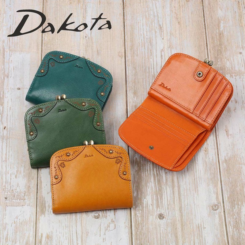 ダコタDakota財布二つ折りマーゴットがま口レディース二つ折り財布小銭入れファスナーがま口財布本革革レザー2つ折り2つ折り財布ブランドおしゃれかわいいコンパクト評判人気31601