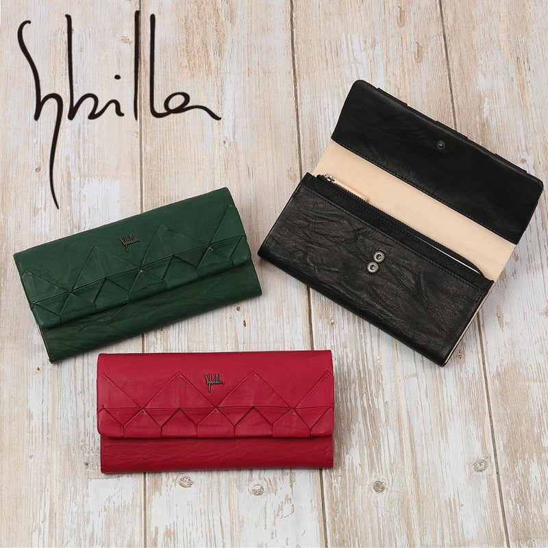 シビラ財布sybilla長財布かぶせオリガミレディース女性大容量財布カードがたくさん入るブランドコンパクト本革5470471