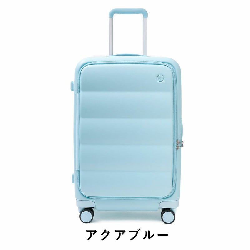 スーツケースPuffer50LS+サイズ50L60Lパファー容量拡張ブックオープン3泊4泊5泊軽量キャリーケースキャリーバッグおしゃれ軽い頑丈丈夫旅行TSAロックTIERRALティエラル