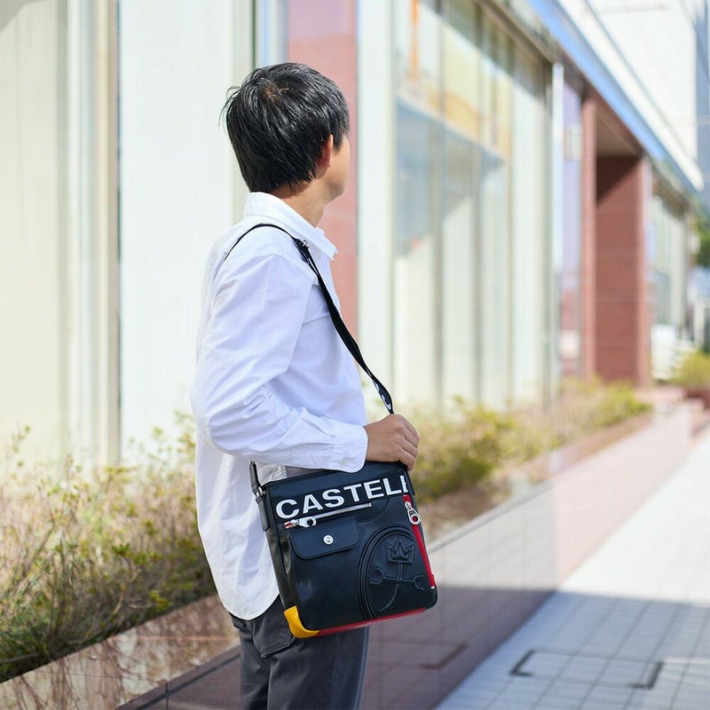 カステルバジャックショルダーバッグバッグCASTELBAJACダルトン縦型メンズレディースショルダーバック斜めがけ斜め掛け軽量ブランド大人男性人気おしゃれ大容量大きい26133
