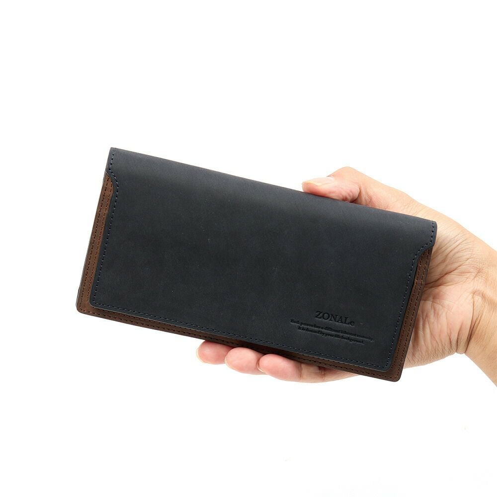 ZONALe長財布ゾナールかぶせ財布本革革レザーメンズレディースストラト薄いロングウォレットメンズ財布小銭入れ付きブランド人気大容量彼氏おしゃれ日本製31356