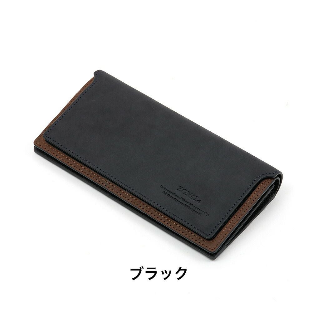 ZONALe長財布ゾナールかぶせ財布本革革レザーメンズレディースストラト薄いロングウォレットメンズ財布小銭入れ付きブランド人気大容量彼氏おしゃれ日本製31356