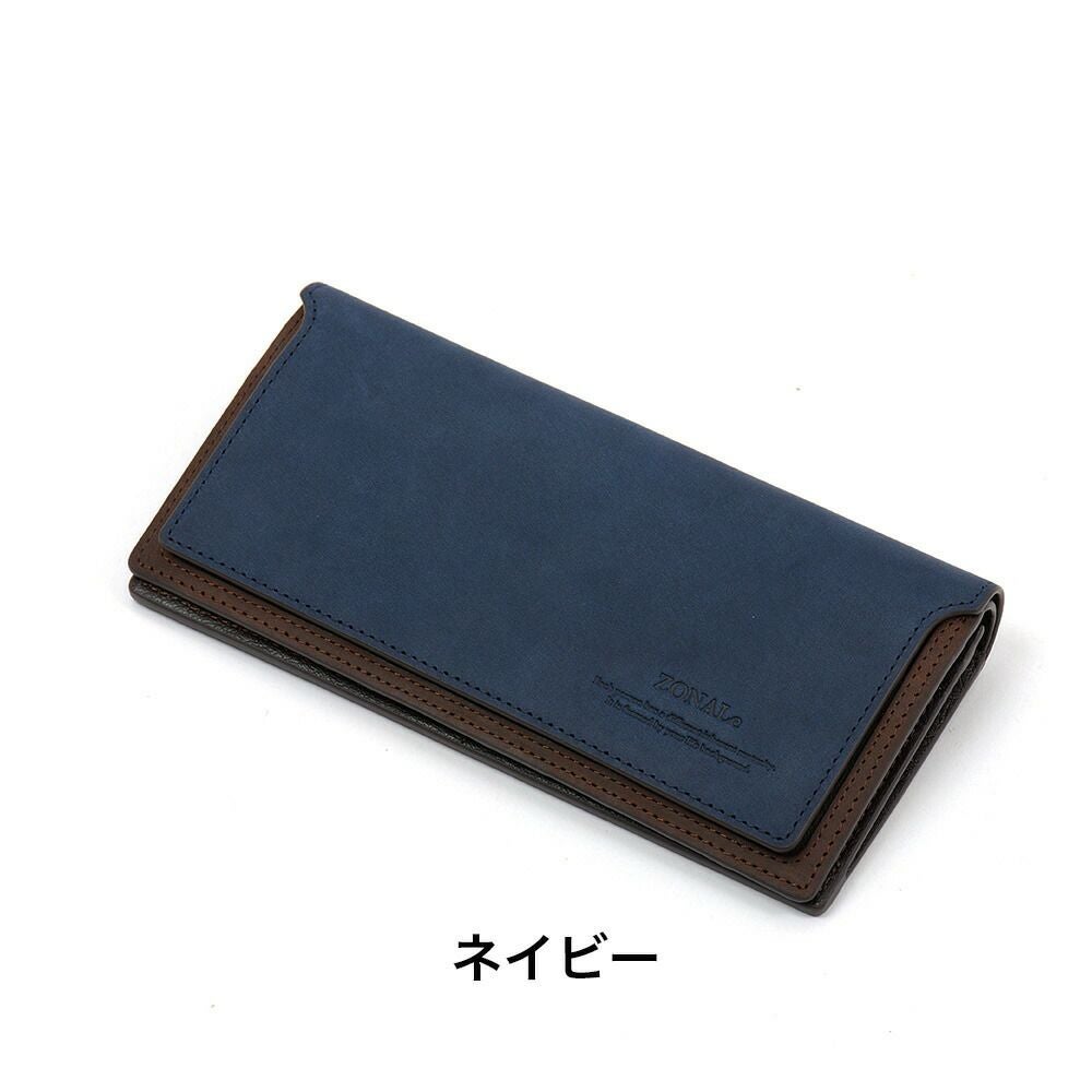 ZONALe長財布ゾナールかぶせ財布本革革レザーメンズレディースストラト薄いロングウォレットメンズ財布小銭入れ付きブランド人気大容量彼氏おしゃれ日本製31356