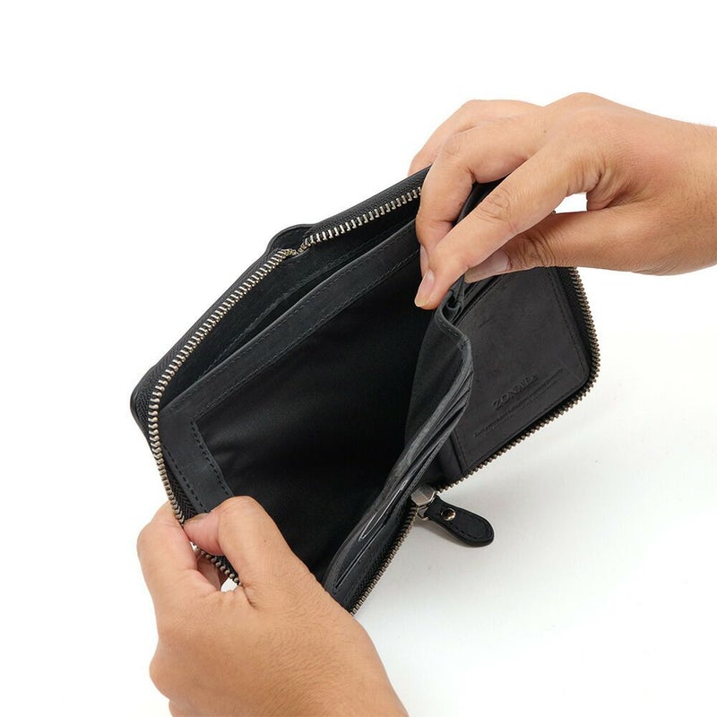 ZONALeミドルウォレット財布二つ折り縦型ゾナール二つ折り財布本革革レザーメンズレディースヴィンテージVINTAGEラウンドミドル財布ブランドおしゃれ人気大容量ギフトプレゼント31144
