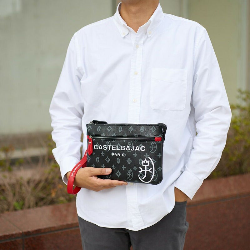 カステルバジャックショルダーバッグサコッシュショルダーバッグ2WAY横型CASTELBAJACサシャメンズレディースサコッシュミニ斜めがけ斜め掛けブランド大人おしゃれコンパクト小さめ小さい48121