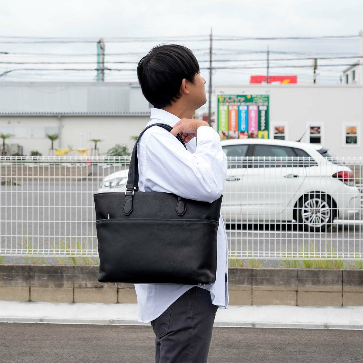 ファイブウッズ トートバッグ FIVE WOODS 本革 ビジネストート A4