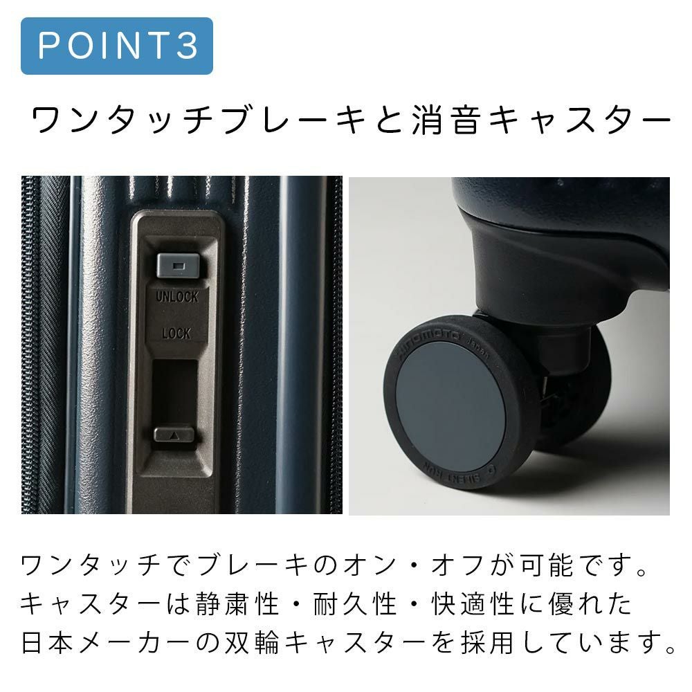正規品 イノベーター スーツケース innovator 55L Mサイズ フロント